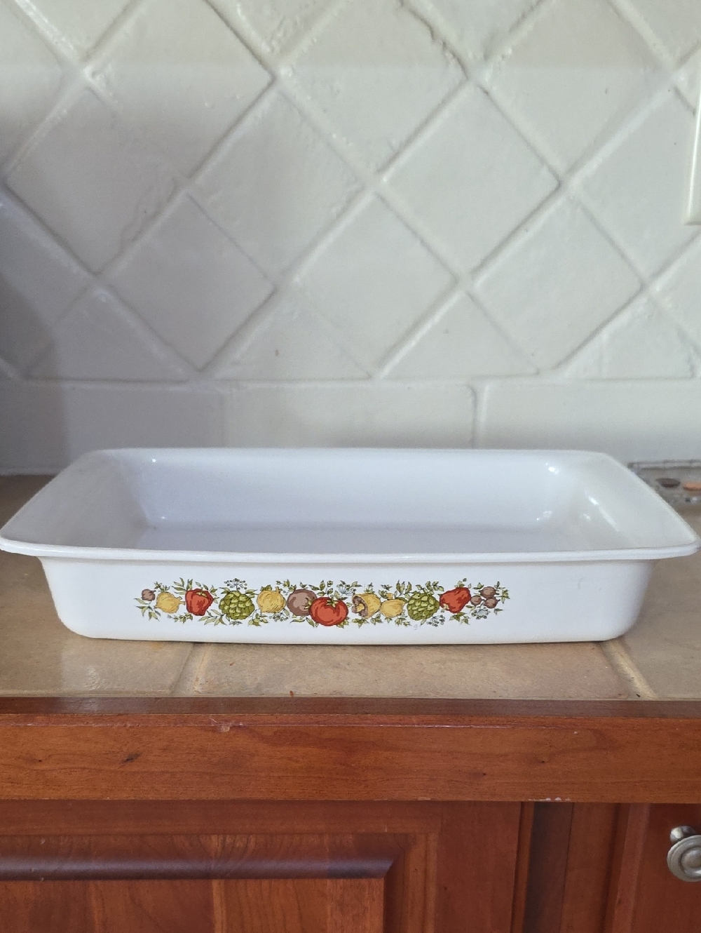 Corningware White Casserole Dish Spice Of Life Baking Dish